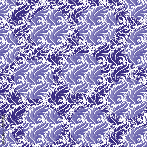 Patterned frame of curls