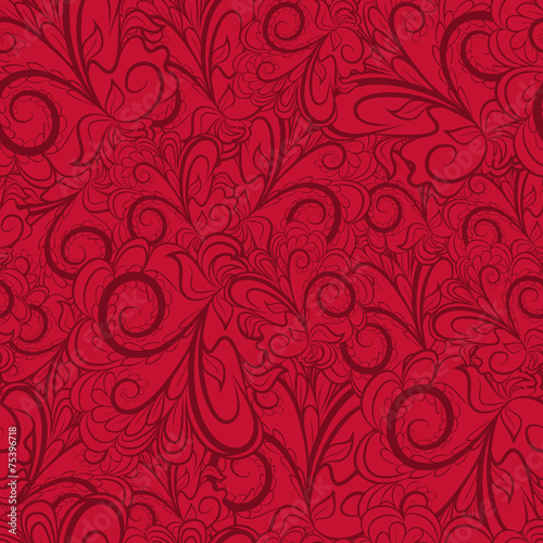 Seamless dark red pattern