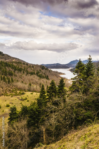 Plastiras lake in central Greece