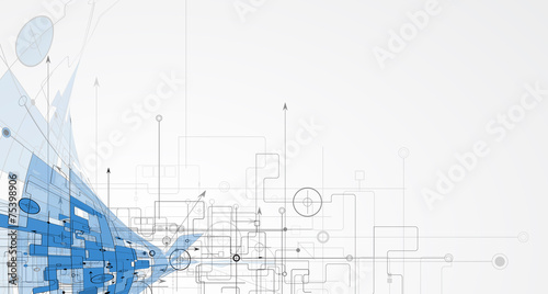 abstract technology background Business & development direction