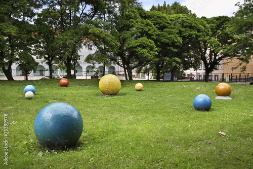 Park in Braniewo. Poland photo