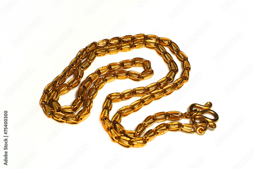 Obraz premium Gold necklace