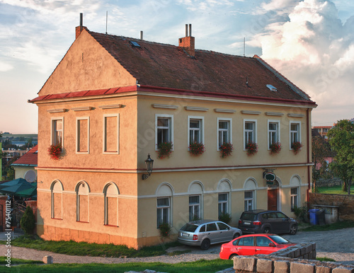 House in Jewish district of city Boskovice photo