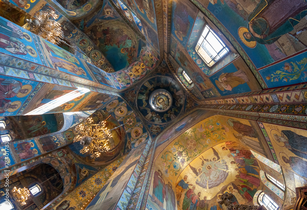 Interior of the Church of the Savior on Spilled Blood