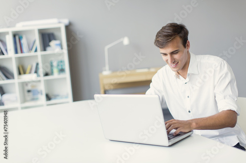 Young man in the office