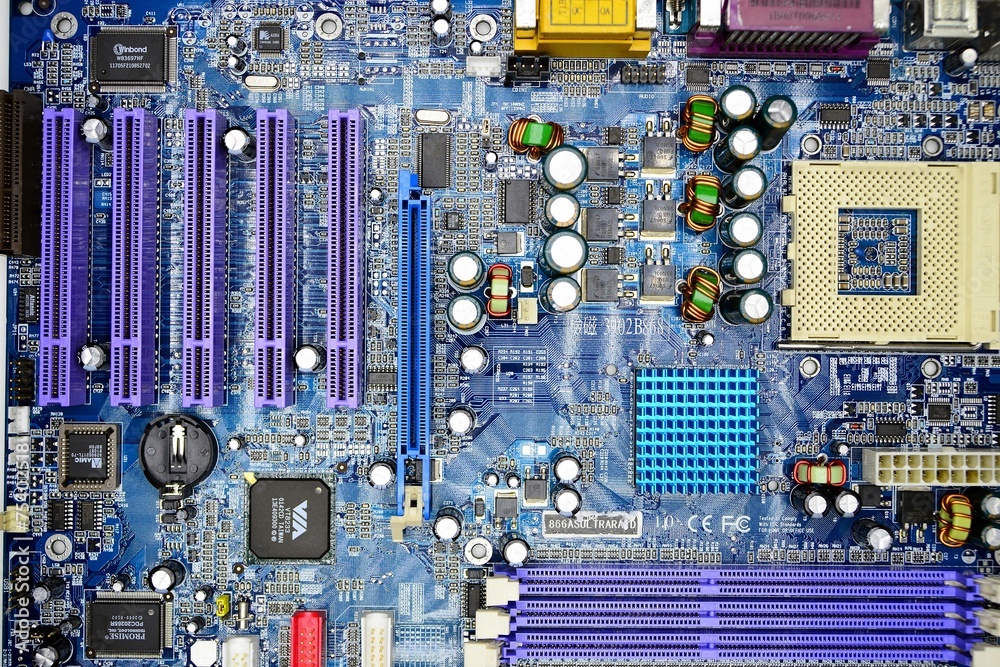 Computer motherboard in private collection on November 23, 2014