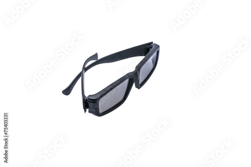 3d Glass Spectackle For movie with white background