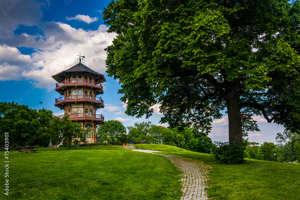 The pagoda at Patterson Park in Baltimore, Maryland. The pagoda at Patterson Park in Baltimore, Maryland.