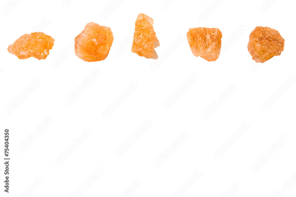 Sugarcane rock over white background Sugarcane rock over white background