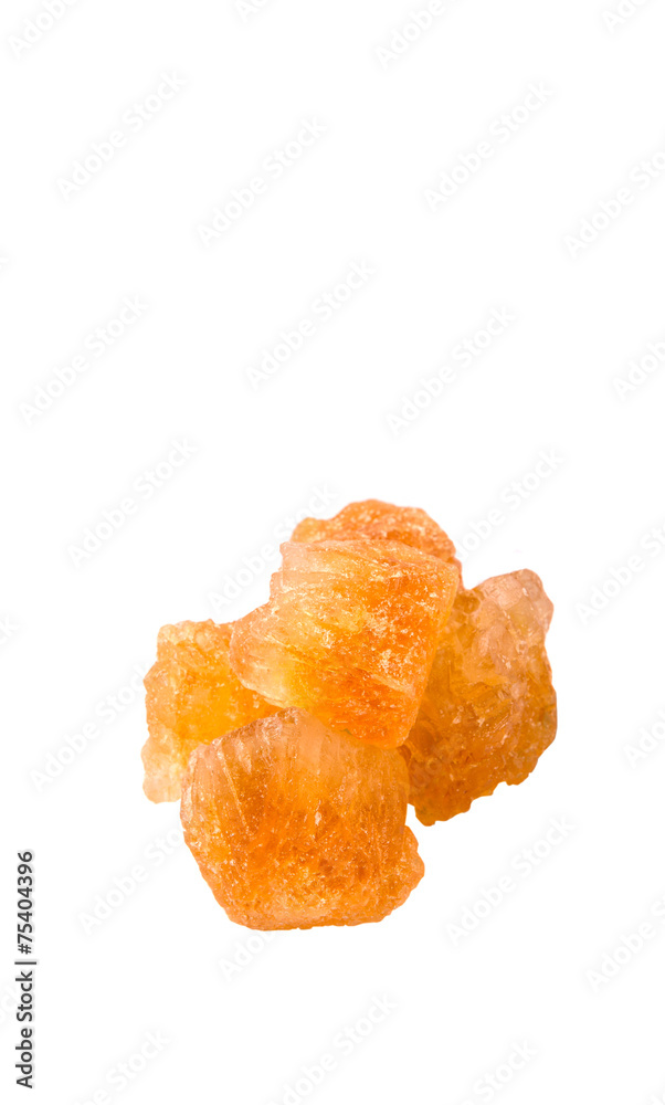 Sugarcane rock over white background Sugarcane rock over white background