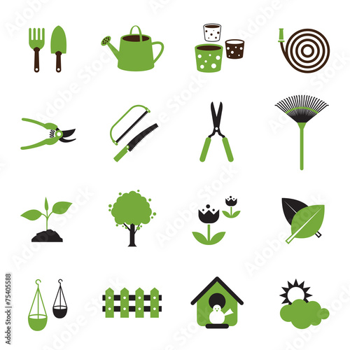 Icons set : Garden Object