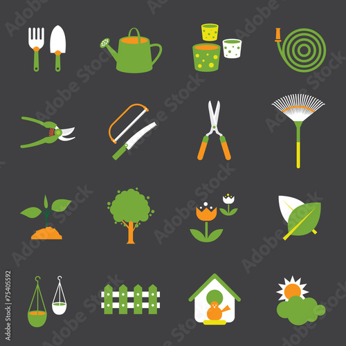 Icons set : Garden Object