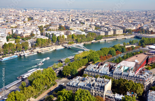 View of Paris from above