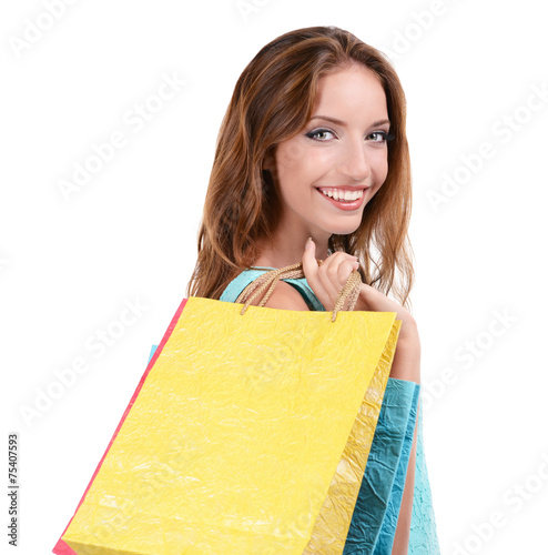 Beautiful young woman with ...