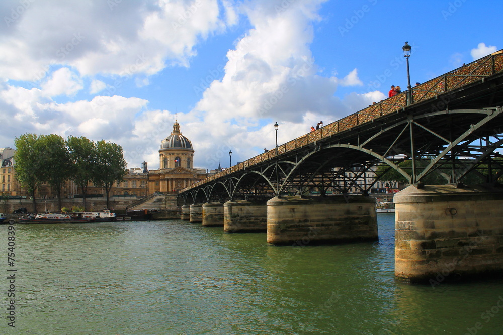 Pont des Arts à Paris, France