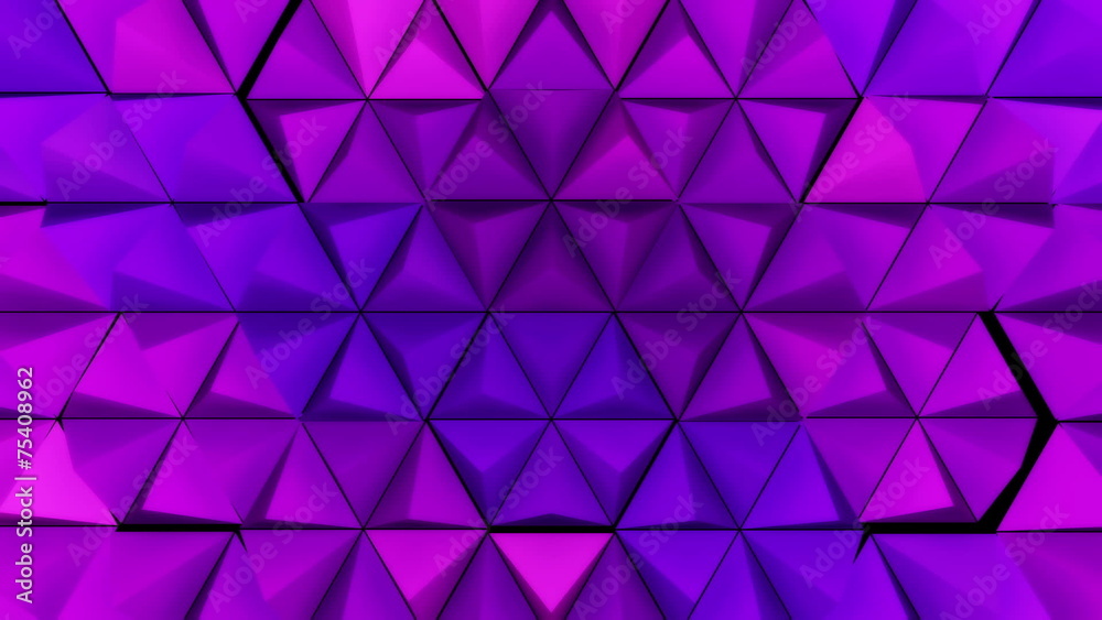 3D Looping Background - Purple pyramid hexagons 3D Looping Background - Purple pyramid hexagons