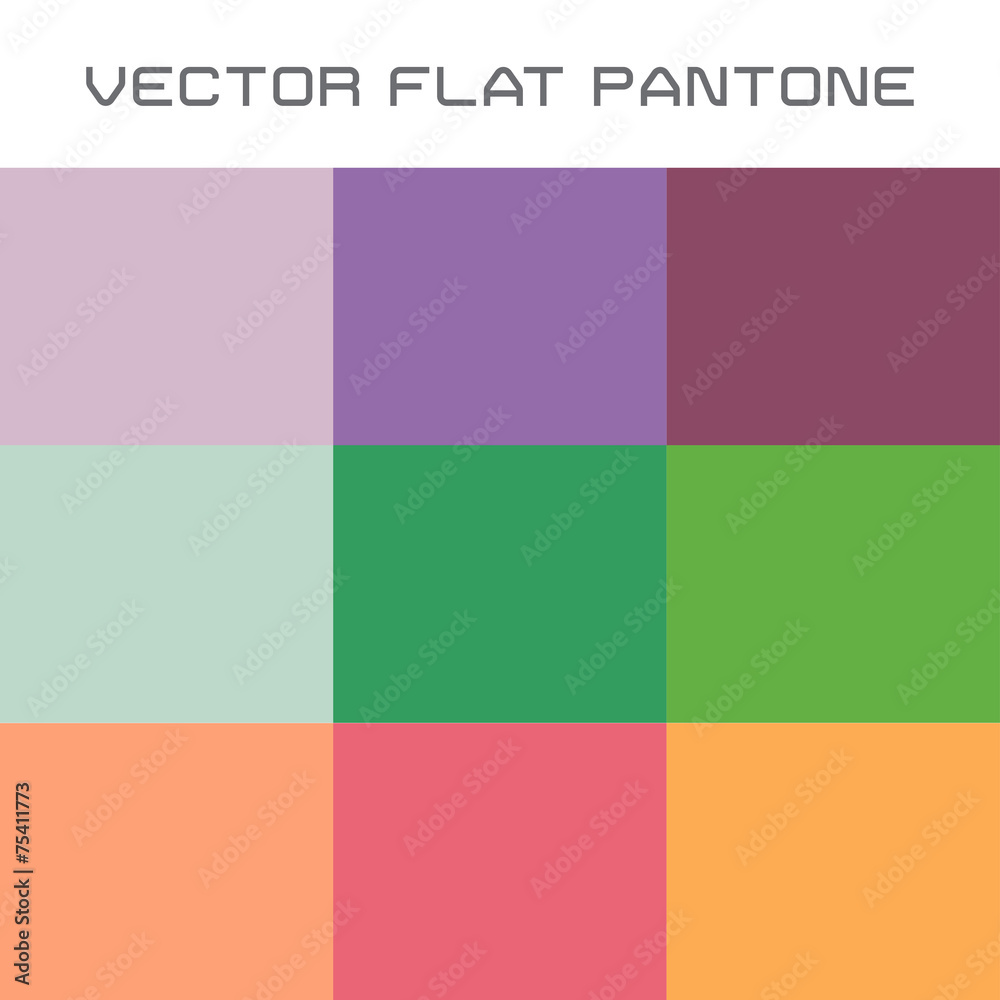 flat pantone color swatch