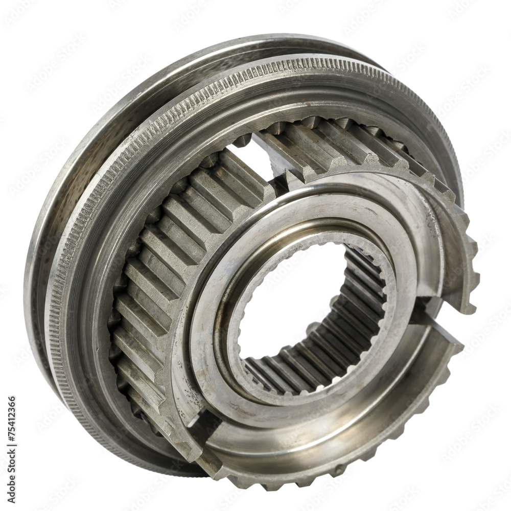 Synchronizer hub and shift sleeve Synchronizer hub and shift sleeve