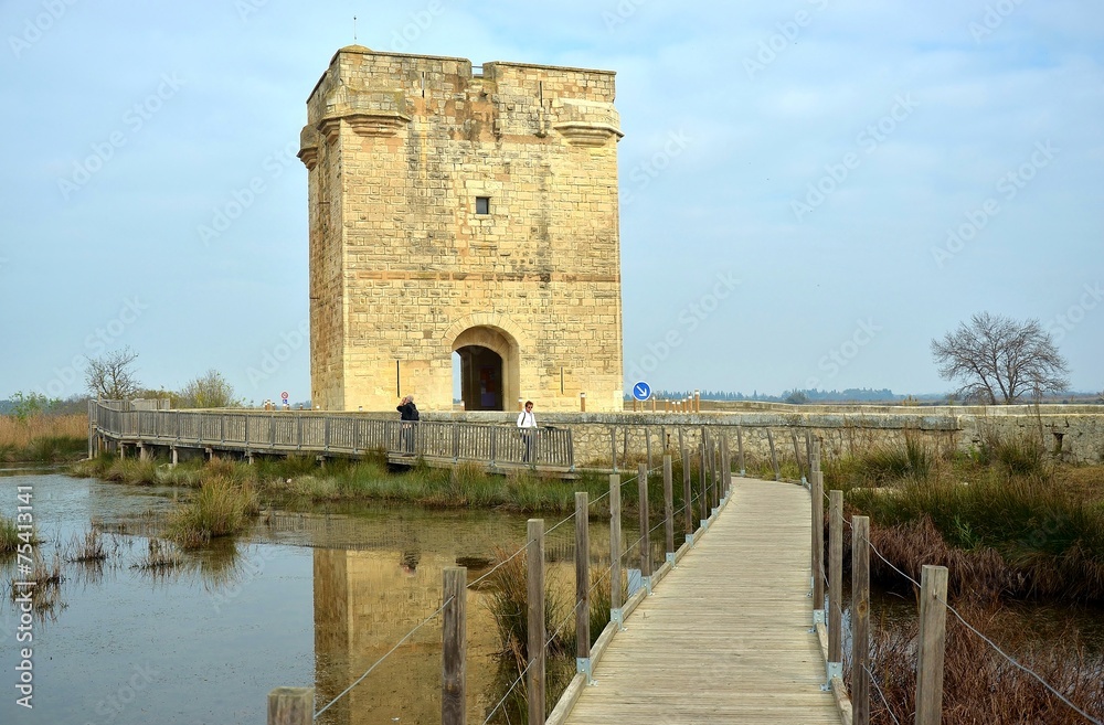Fototapeta premium AIGUES-MORTES : TOUR CARBONNIERE