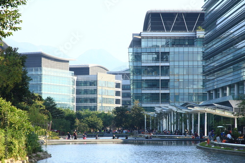 Canvas Print High Tech Offices, Hong Kong
