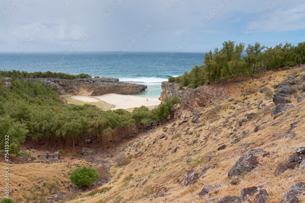 plage de Trou d'Argent, île Rodrigues, Maurice