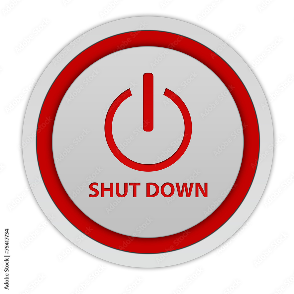 power circular icon on white background power circular icon on white background