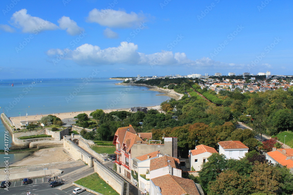 La Rochelle vue d'en haut, France