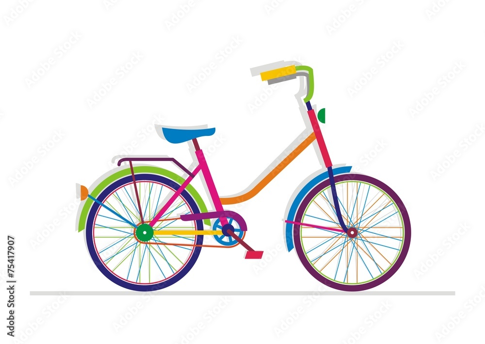 Bike. Vector illustration.