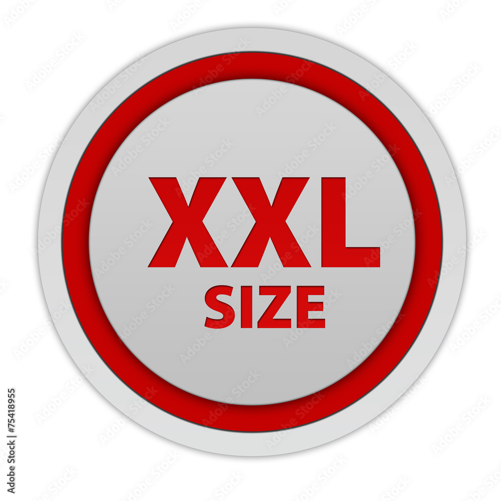 XXL size circular icon on white background XXL size circular icon on white background
