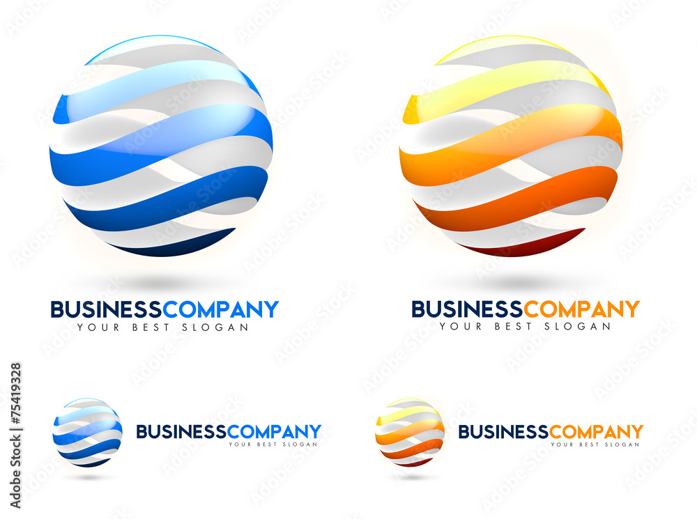 Fototapeta premium 3D Business Sphere Logo