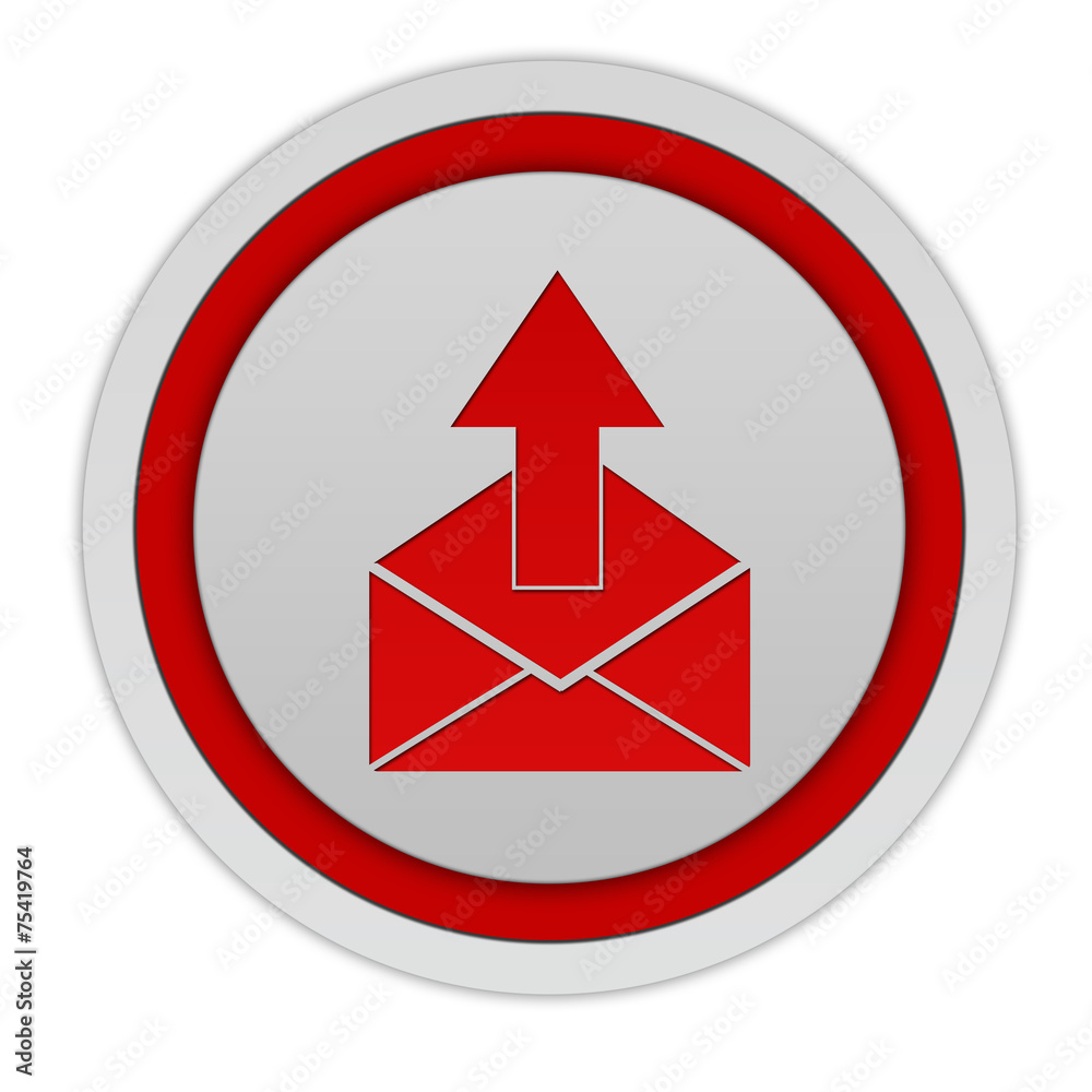 send circular icon on white background send circular icon on white background