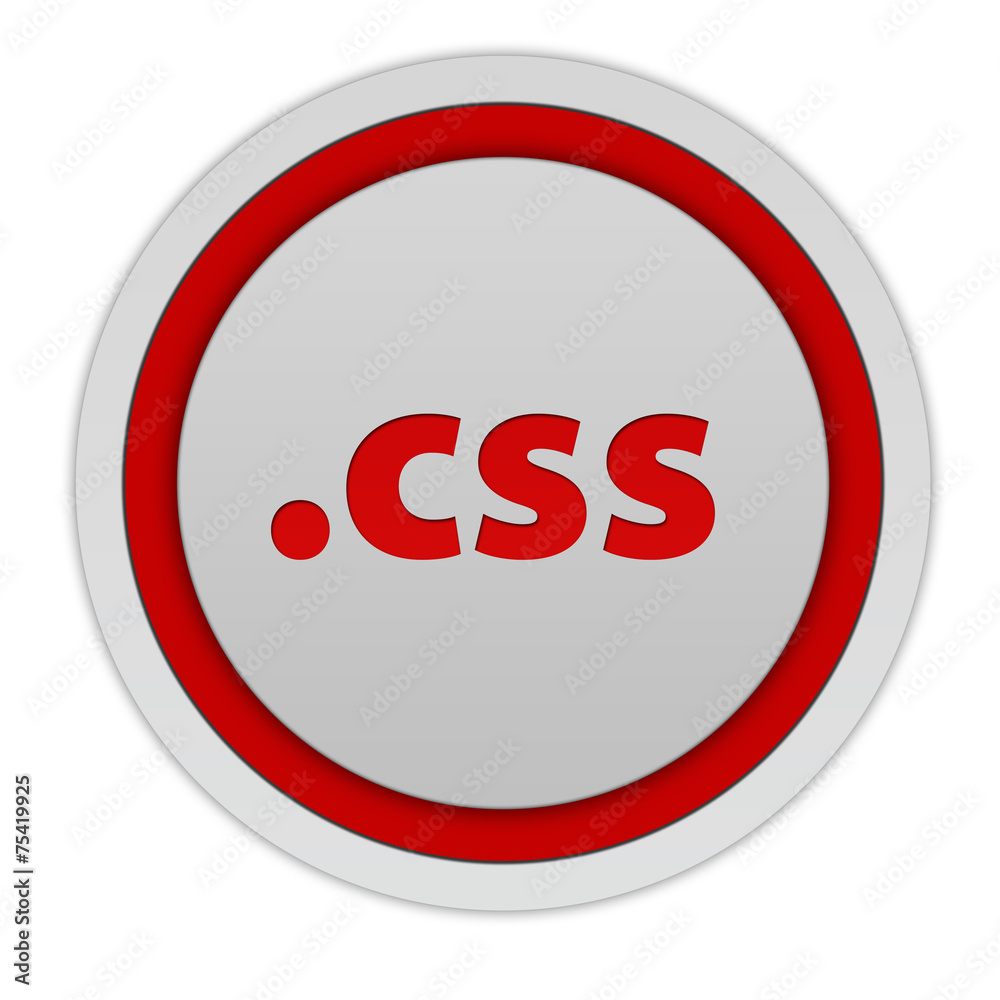 .css circular icon on white background .css circular icon on white background