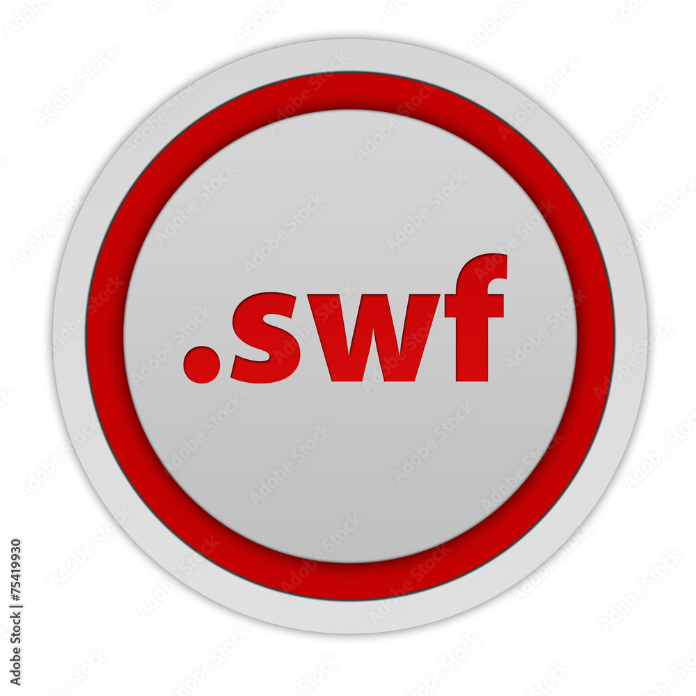 .swf circular icon on white background .swf circular icon on white background
