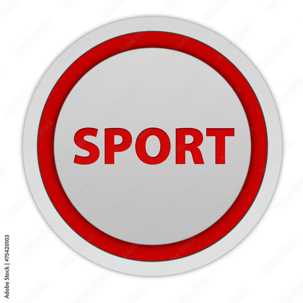 Sport circular icon on white background Sport circular icon on white background