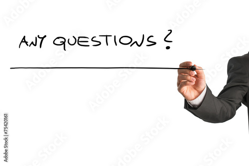 Billede på lærred Any questions