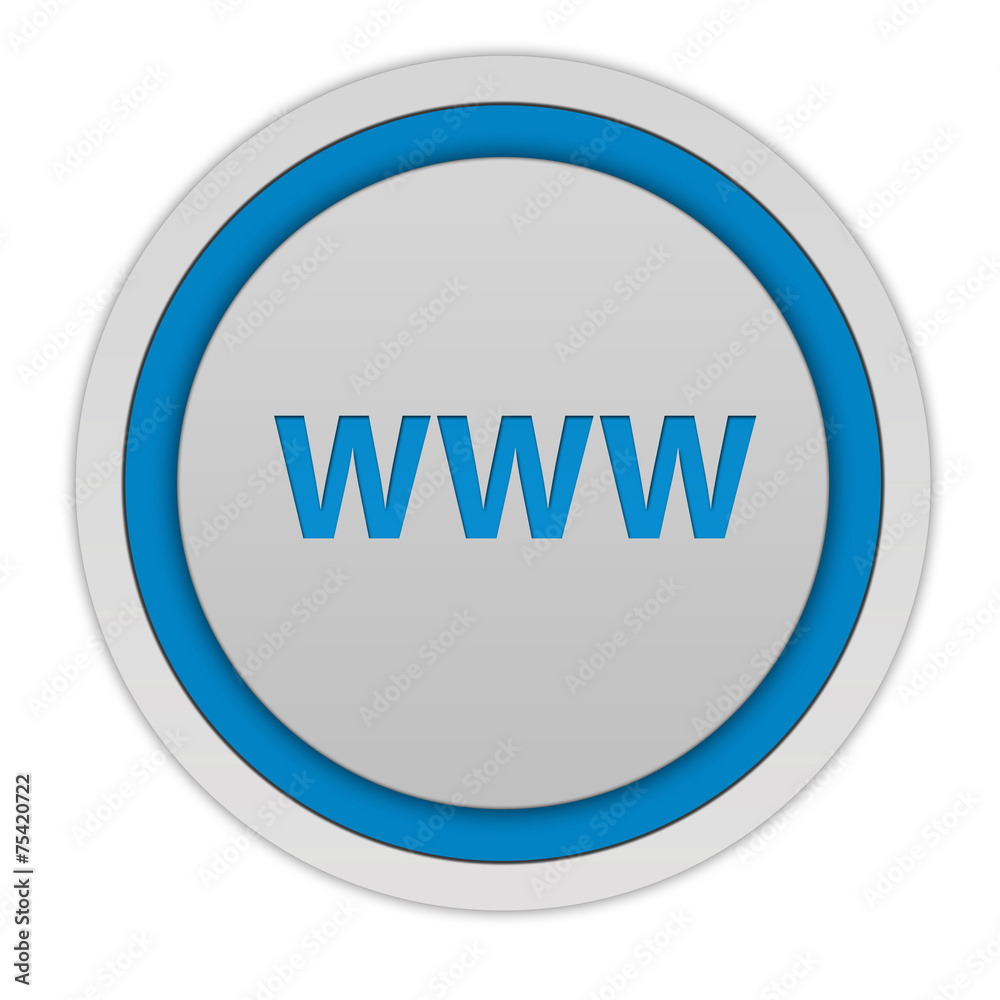 www circular icon on white background www circular icon on white background