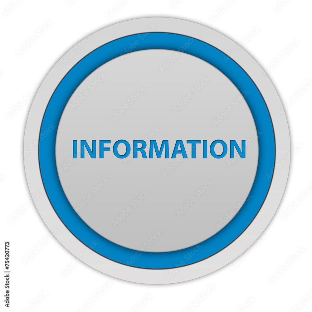 information circular icon on white background information circular icon on white background