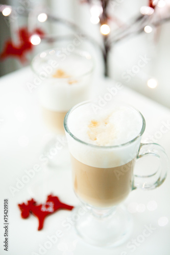 Two latte for Christmas breakfast