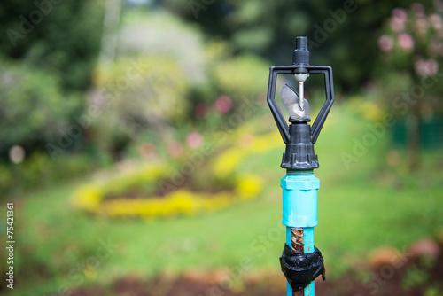 Image of lawn sprinkler system