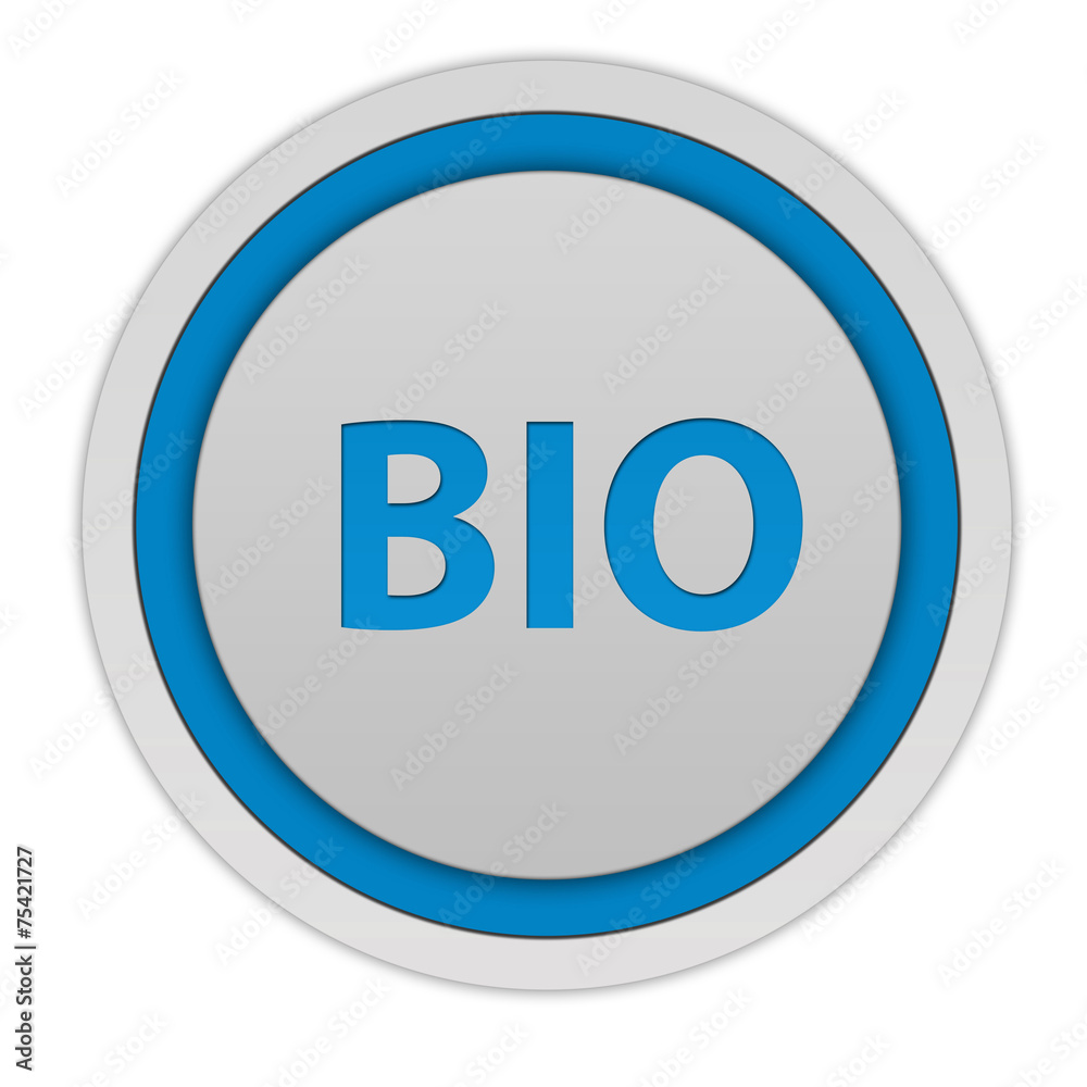 Bio circular icon on white background Bio circular icon on white background