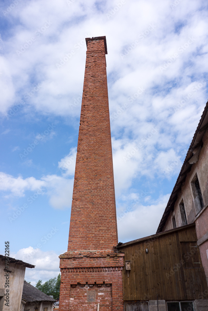 large chimney at countryside