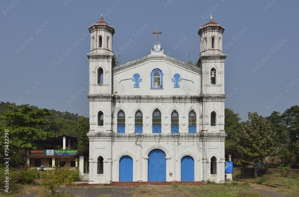 Kirche in Goa, Indien