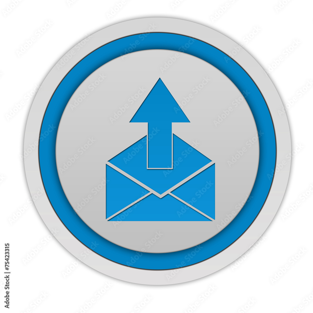 send circular icon on white background send circular icon on white background