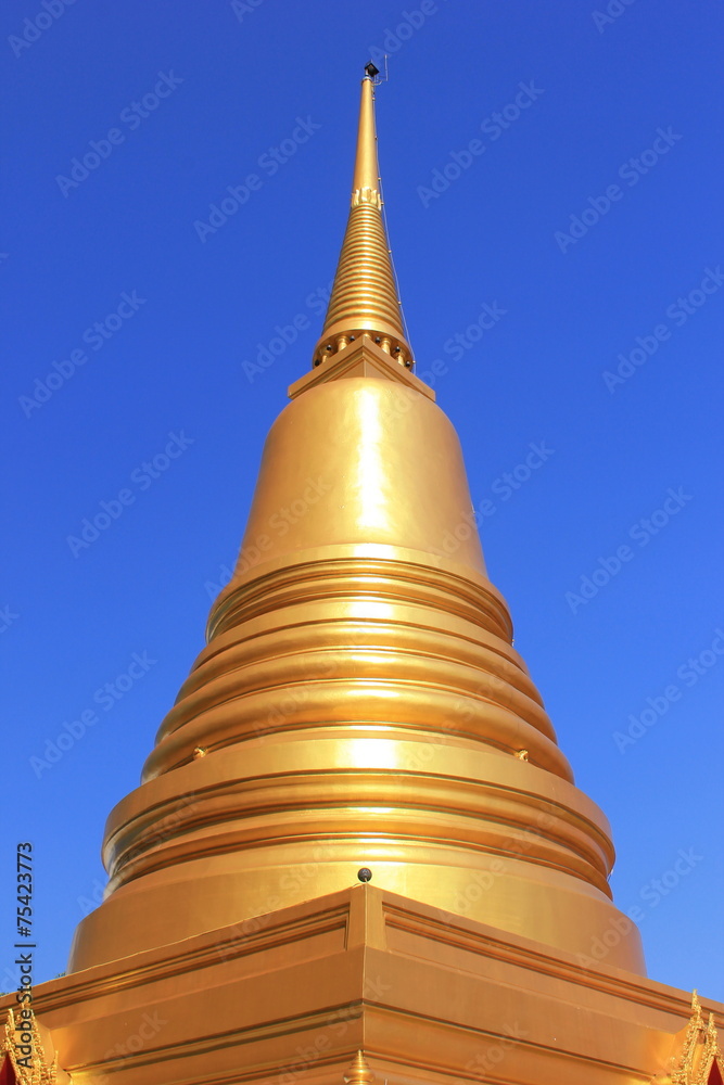 golden pagoda at mahannapharam temple in bangkok from thailand golden pagoda at mahannapharam temple in bangkok from thailand