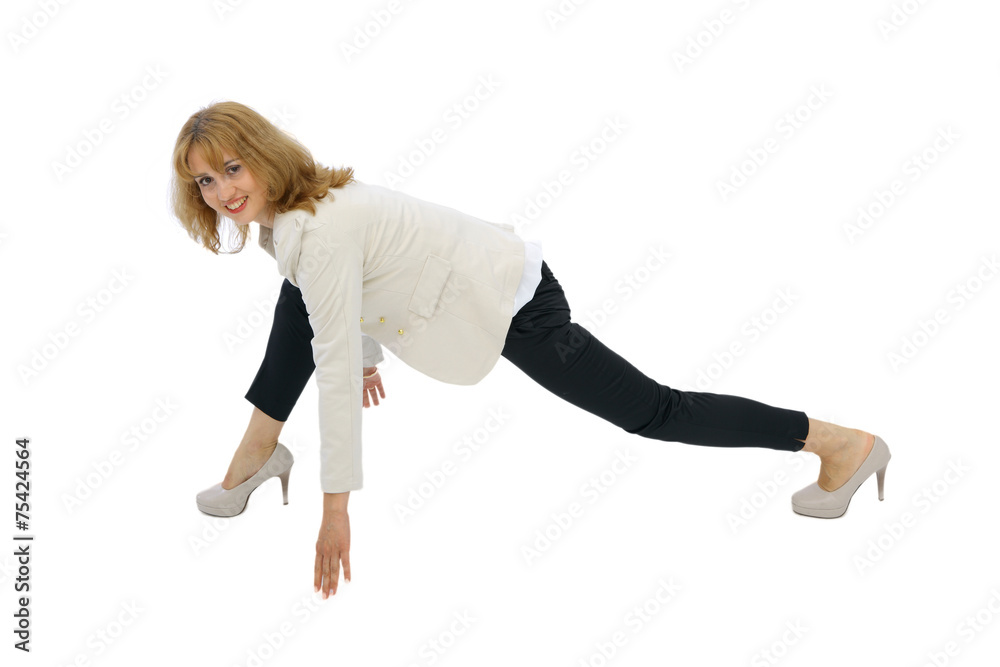 Naklejka premium kobieta