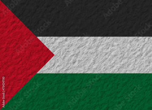 Palestine flag stone