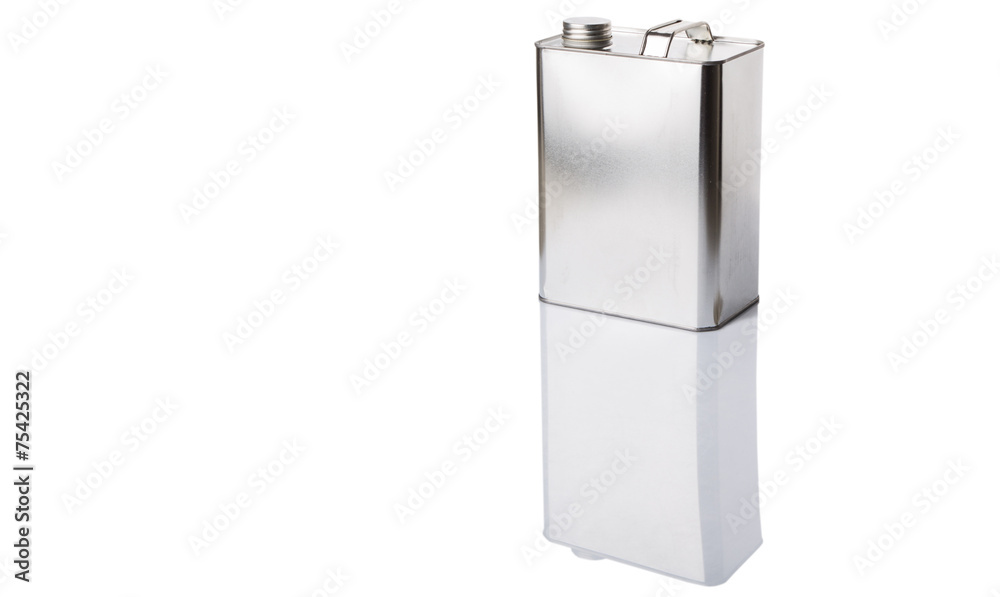 Gasoline can over white background Gasoline can over white background