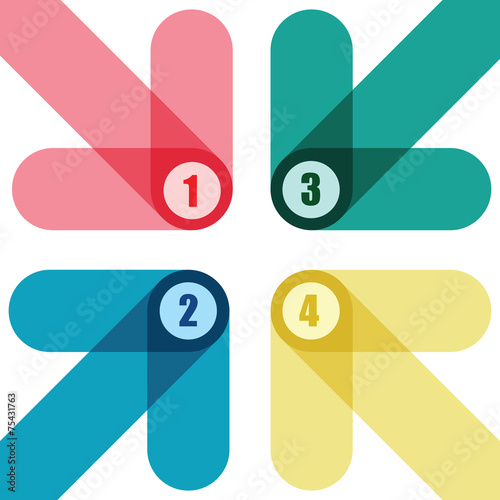 number arrow background