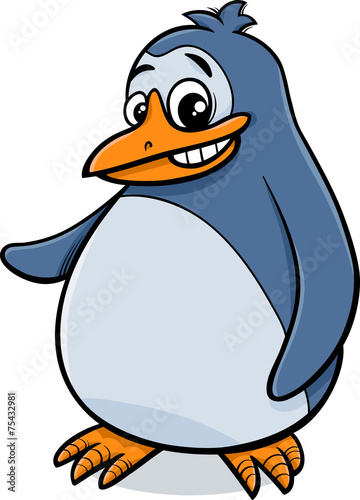 penguin bird cartoon illustration