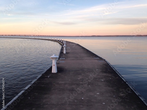 Wallpaper Mural walk path through water Torontodigital.ca